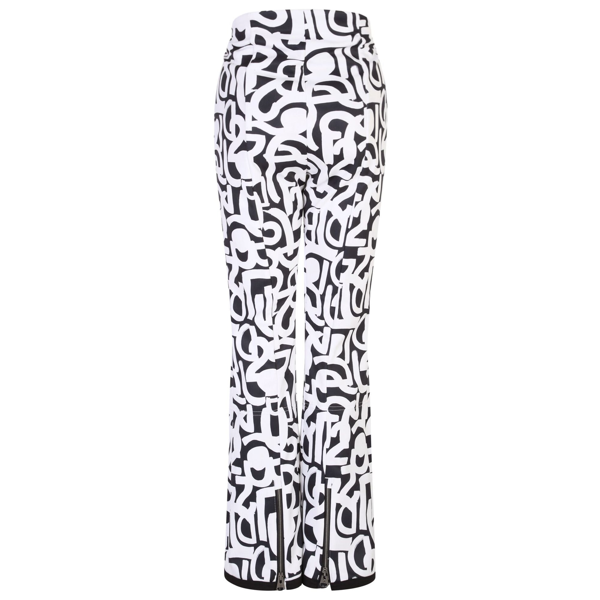 Black-White - Back - Dare 2B Womens-Ladies Uphill Graffiti Ski Trousers