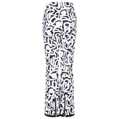 Black-White - Back - Dare 2B Womens-Ladies Uphill Graffiti Ski Trousers