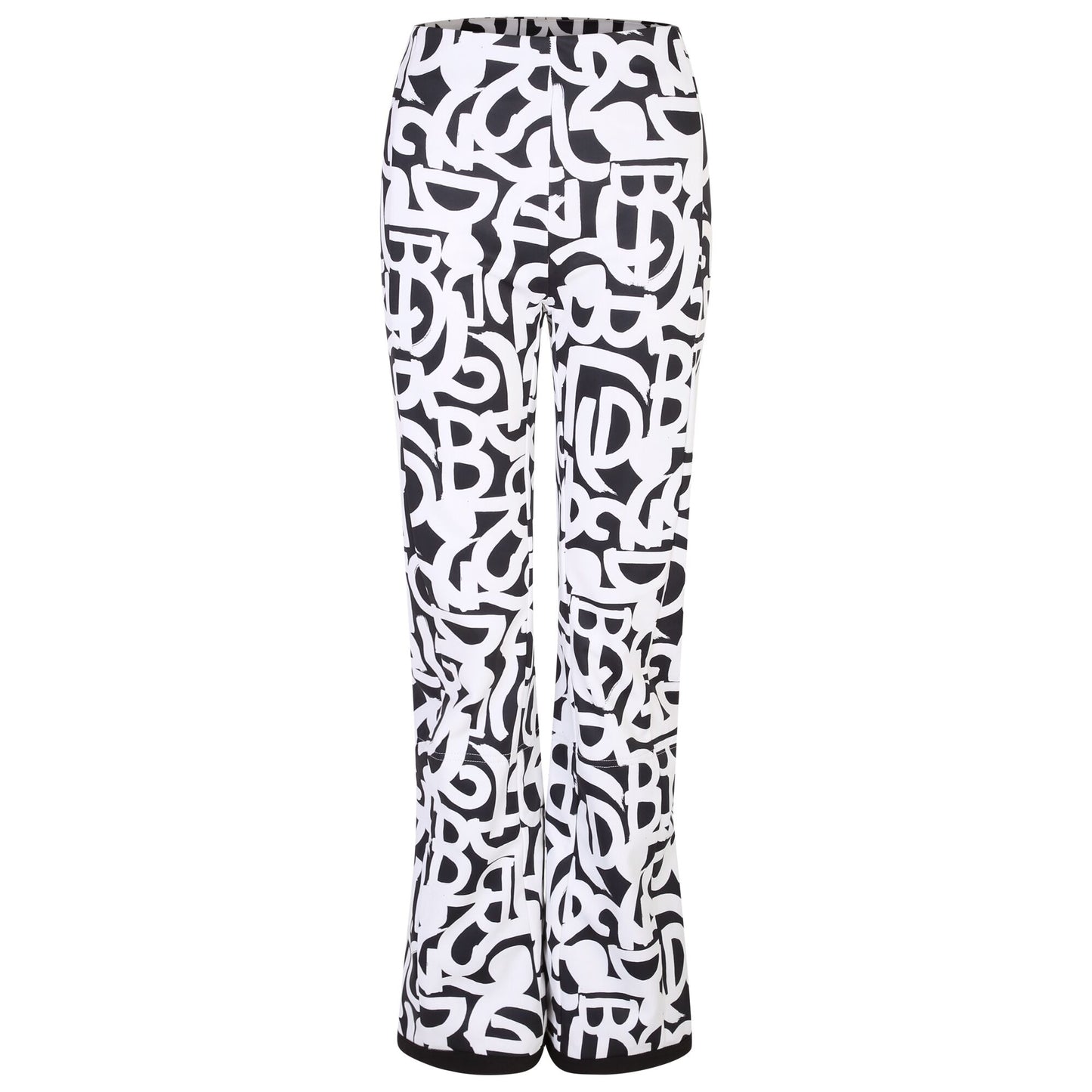 Black-White - Front - Dare 2B Womens-Ladies Uphill Graffiti Ski Trousers