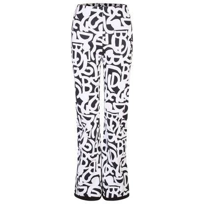 Black-White - Front - Dare 2B Womens-Ladies Uphill Graffiti Ski Trousers