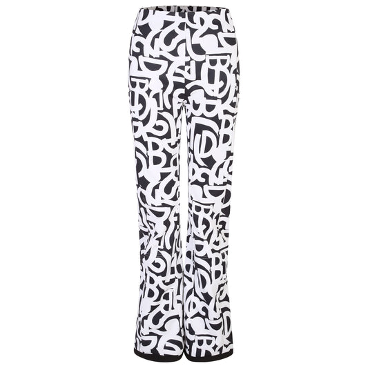 Black-White - Front - Dare 2B Womens-Ladies Uphill Graffiti Ski Trousers