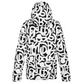 Black-White - Back - Dare 2B Womens-Ladies Society Graffiti Padded Jacket
