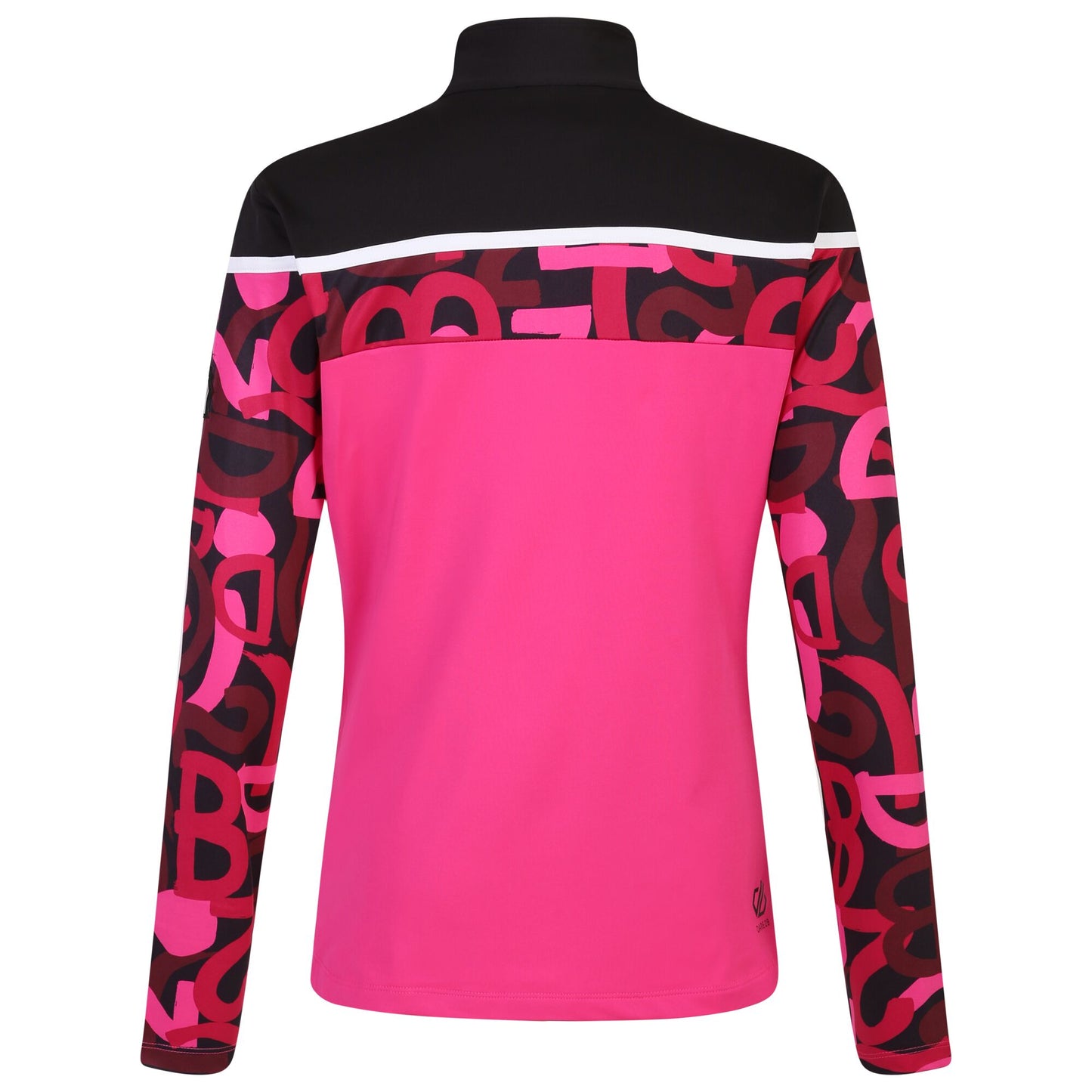 Pure Pink-Black - Back - Dare 2B Womens-Ladies Rocker Graffiti Core Stretch Ski Jacket