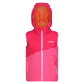 Pink Potion-Flamingo Pink - Front - Regatta Childrens-Kids Acidity II Body Warmer