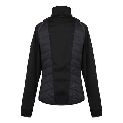 Black-Flamingo Pink - Back - Regatta Womens-Ladies Steren II Hybrid Jacket