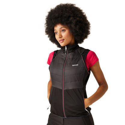 Black-Flamingo Pink - Lifestyle - Regatta Womens-Ladies Steren II Hybrid Jacket