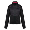 Black-Flamingo Pink - Front - Regatta Womens-Ladies Steren II Hybrid Jacket