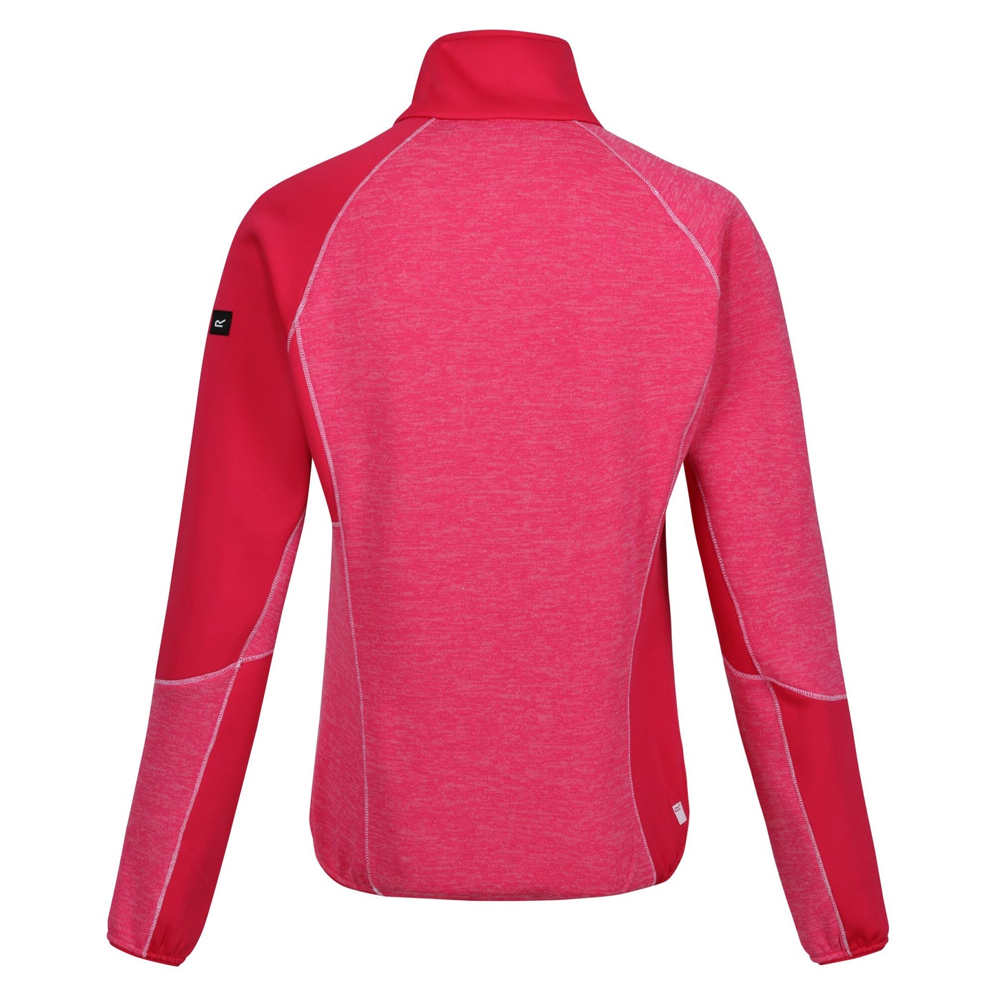 Flamingo Pink-Pink Potion - Back - Regatta Womens-Ladies Lindalla VII Marl Full Zip Fleece Jacket