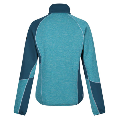 Tahoe Blue-Moroccan Blue - Back - Regatta Womens-Ladies Lindalla VII Marl Full Zip Fleece Jacket