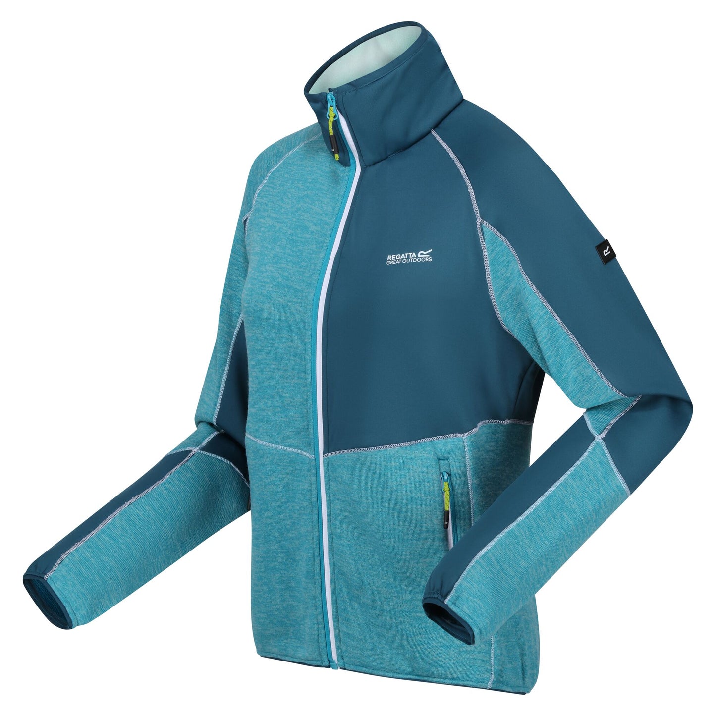 Tahoe Blue-Moroccan Blue - Side - Regatta Womens-Ladies Lindalla VII Marl Full Zip Fleece Jacket