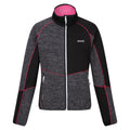 Seal Grey-Black - Front - Regatta Womens-Ladies Lindalla VII Marl Full Zip Fleece Jacket