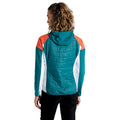 Fortune Green-Neon Peach-White - Pack Shot - Dare 2B Womens-Ladies Culmination Wool Padded Hybrid Jacket
