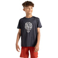 Ebony Grey - Lifestyle - Dare 2B Childrens-Kids Amuse II Skull T-Shirt