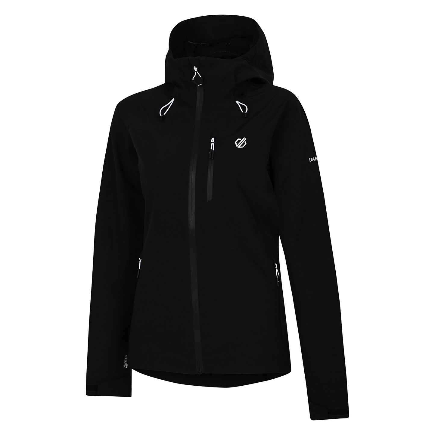 Black - Side - Dare 2B Womens-Ladies Mountain Series Waterproof Jacket