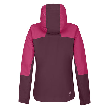 Fig-Berry Pink - Back - Dare 2B Womens-Ladies Mountain Series Waterproof Jacket