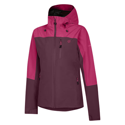 Fig-Berry Pink - Side - Dare 2B Womens-Ladies Mountain Series Waterproof Jacket