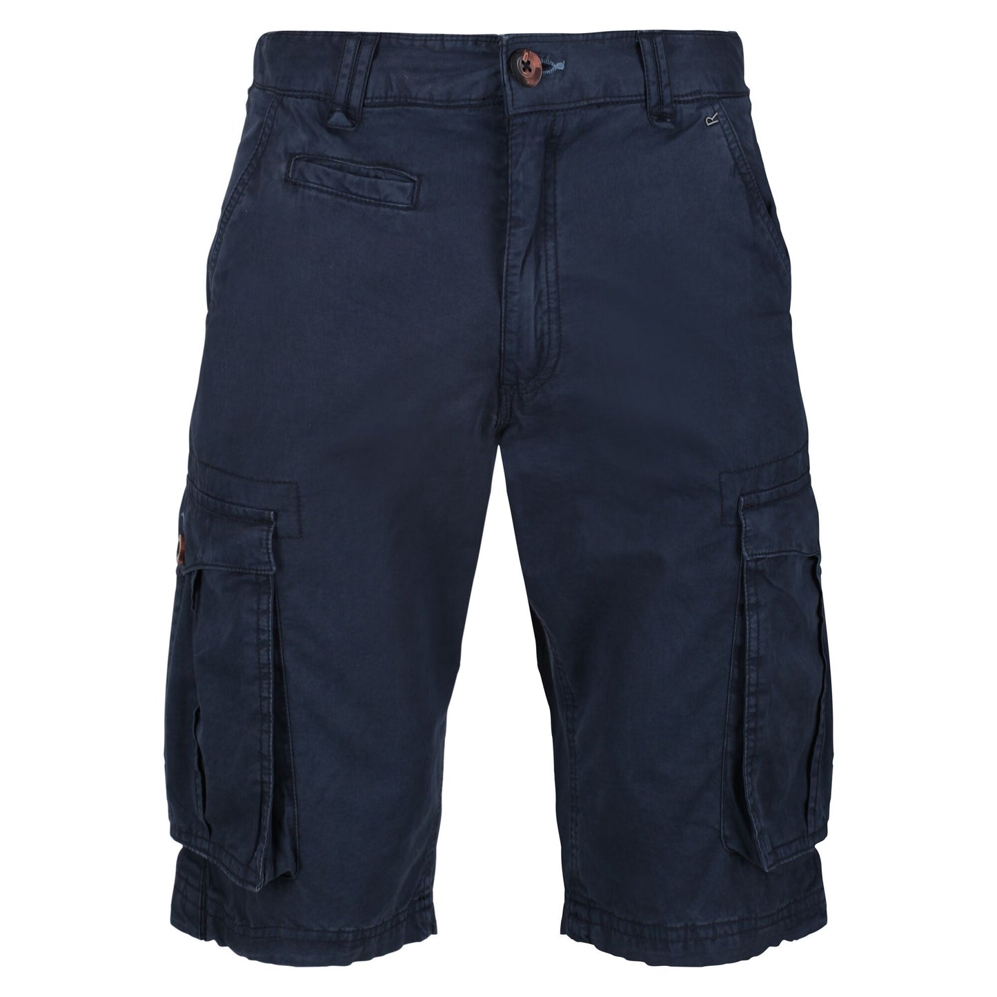 Navy - Front - Regatta Mens Shorebay Cargo Shorts