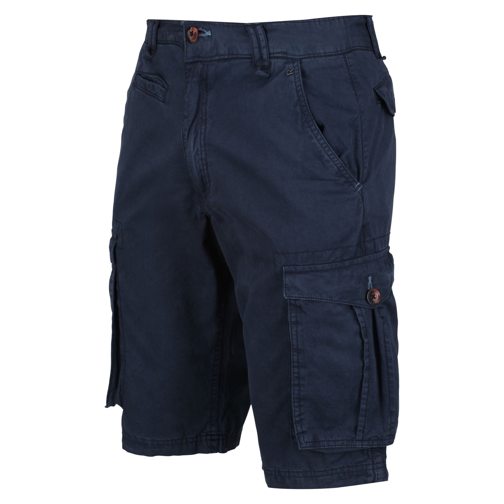 Navy - Side - Regatta Mens Shorebay Cargo Shorts