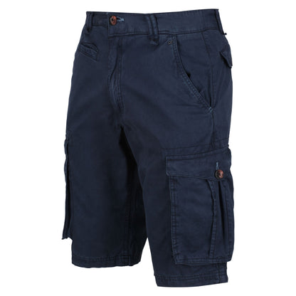 Navy - Side - Regatta Mens Shorebay Cargo Shorts