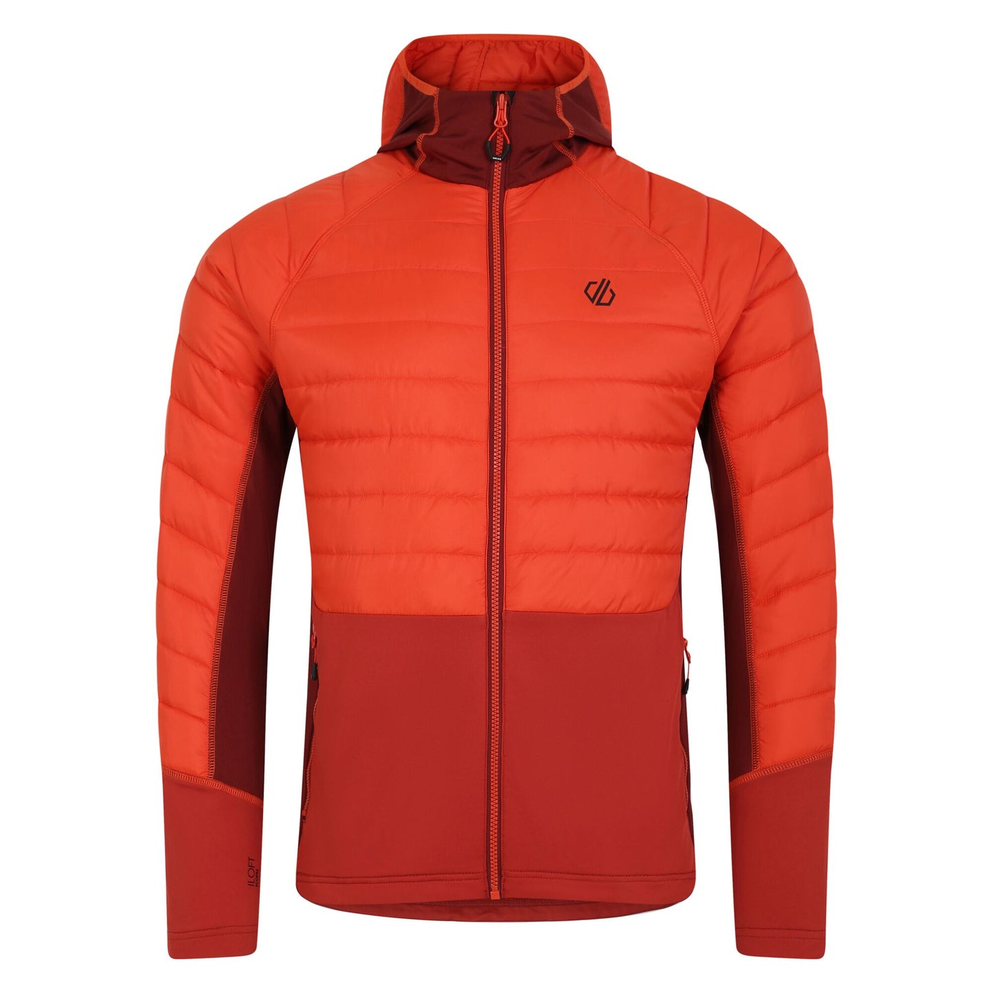 Cinnamon-Tuscan Red - Front - Dare 2B Mens Descending Hybrid Jacket