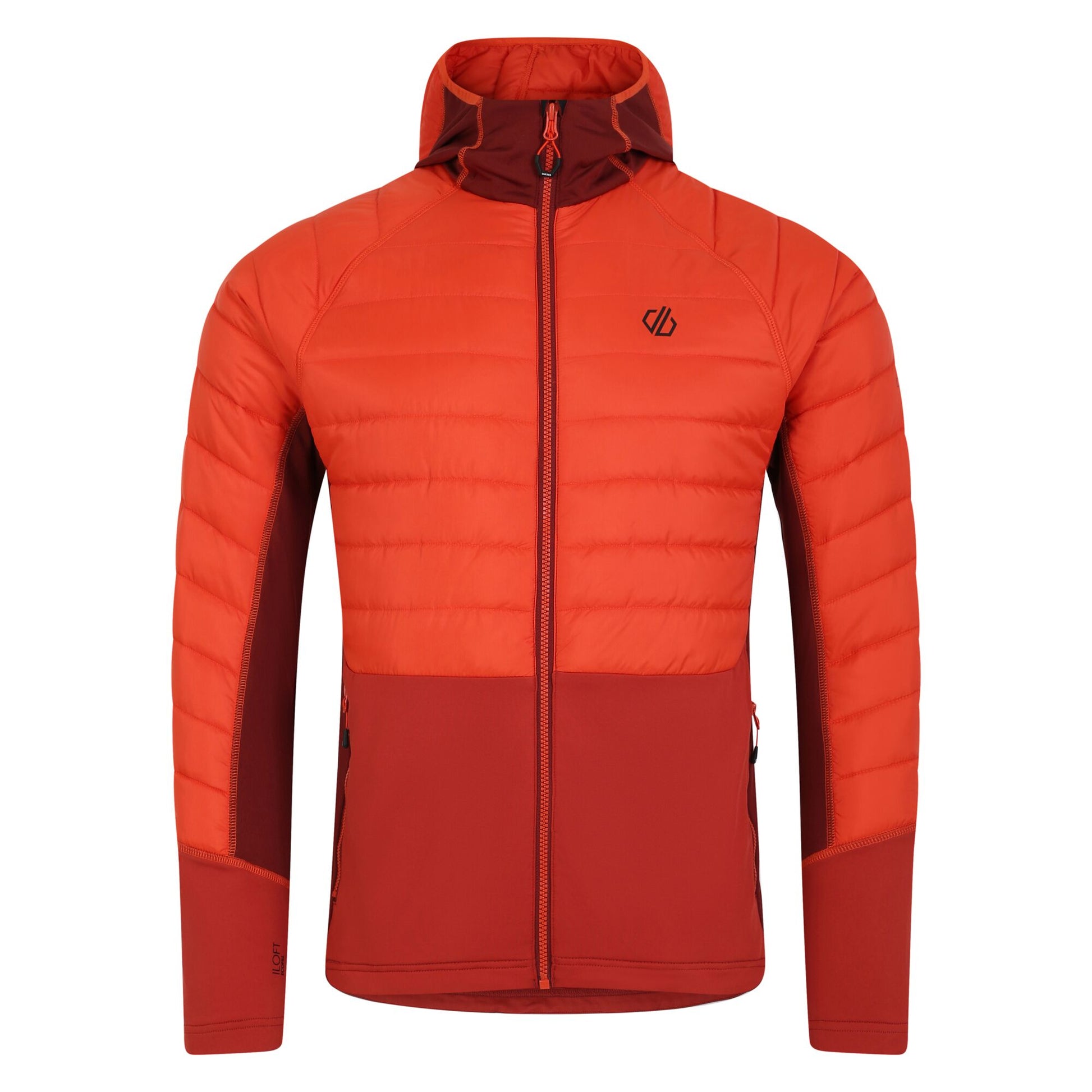 Cinnamon-Tuscan Red - Front - Dare 2B Mens Descending Hybrid Jacket