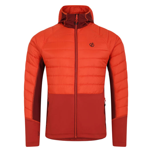 Cinnamon-Tuscan Red - Front - Dare 2B Mens Descending Hybrid Jacket