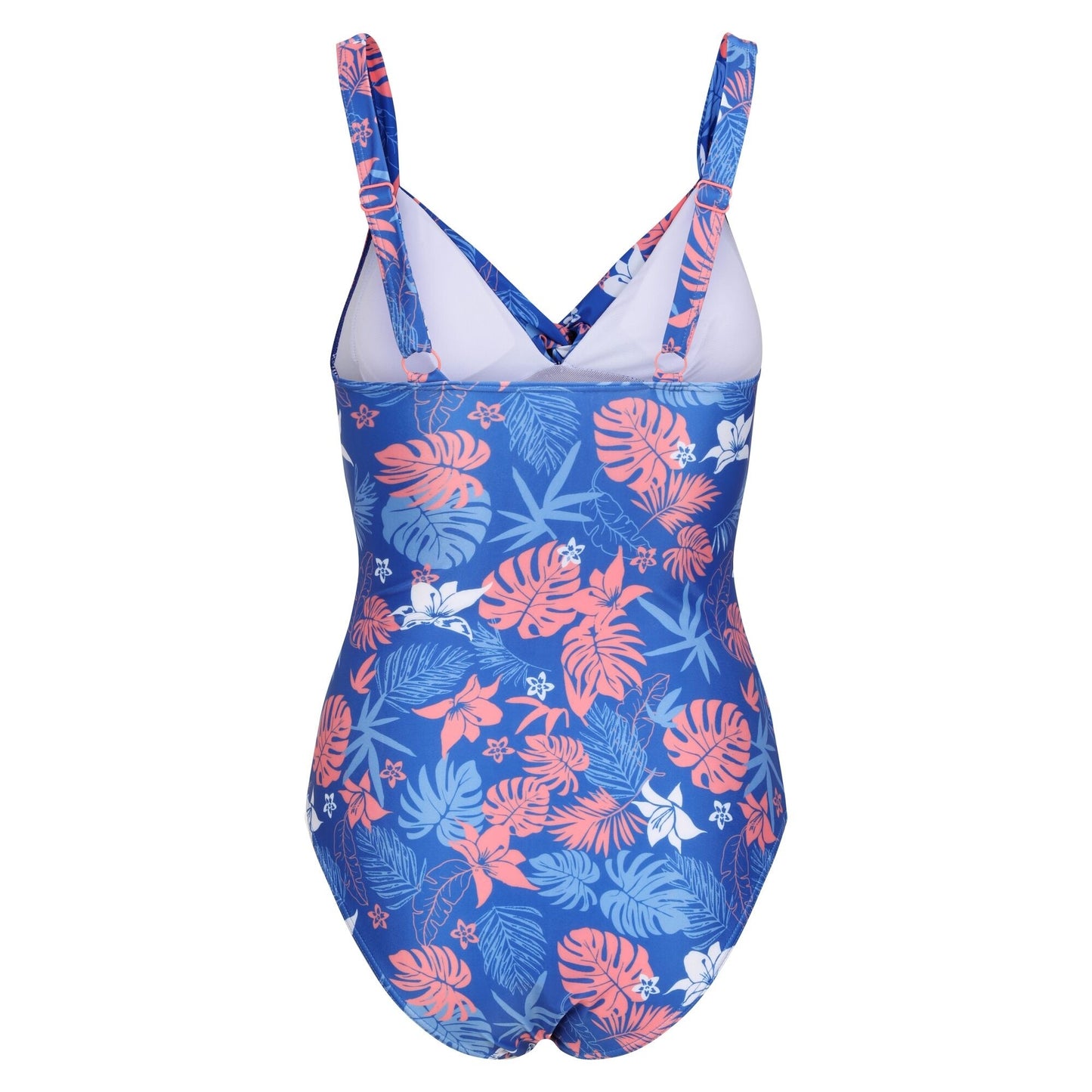 Oxford Blue - Back - Regatta Womens-Ladies Sakari Family Hawaiian Tummy Control One Piece Swimsuit