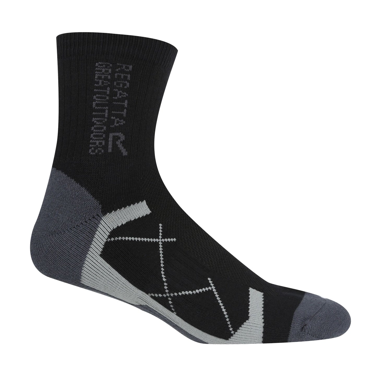 Black-Hawaiian Blue - Back - Regatta Mens Active Outdoor Socks (Pack of 2)