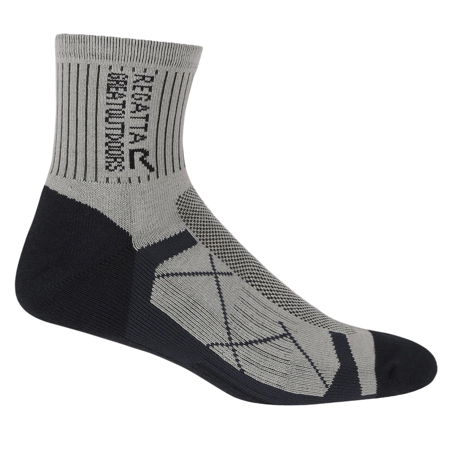 Navy-Dark Steel - Side - Regatta Mens Active Outdoor Socks (Pack of 2)