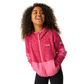 Pink Potion-Flamingo Pink-Satsuma - Lifestyle - Regatta Childrens-Kids Dissolver VIII Full Zip Fleece Jacket