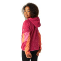 Pink Potion-Flamingo Pink-Satsuma - Pack Shot - Regatta Childrens-Kids Dissolver VIII Full Zip Fleece Jacket