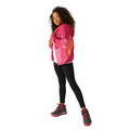 Pink Potion-Flamingo Pink-Satsuma - Close up - Regatta Childrens-Kids Dissolver VIII Full Zip Fleece Jacket
