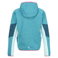 Tahoe Blue-Moroccan Blue-Bleached Aqua - Back - Regatta Childrens-Kids Dissolver VIII Full Zip Fleece Jacket