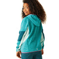 Tahoe Blue-Moroccan Blue-Bleached Aqua - Pack Shot - Regatta Childrens-Kids Dissolver VIII Full Zip Fleece Jacket