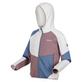 White-Heather - Side - Regatta Childrens-Kids Dissolver VIII Full Zip Fleece Jacket