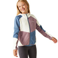 White-Heather - Lifestyle - Regatta Childrens-Kids Dissolver VIII Full Zip Fleece Jacket