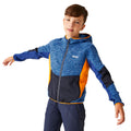 Oxford Blue-Navy-New Royal - Lifestyle - Regatta Childrens-Kids Dissolver VIII Full Zip Fleece Jacket