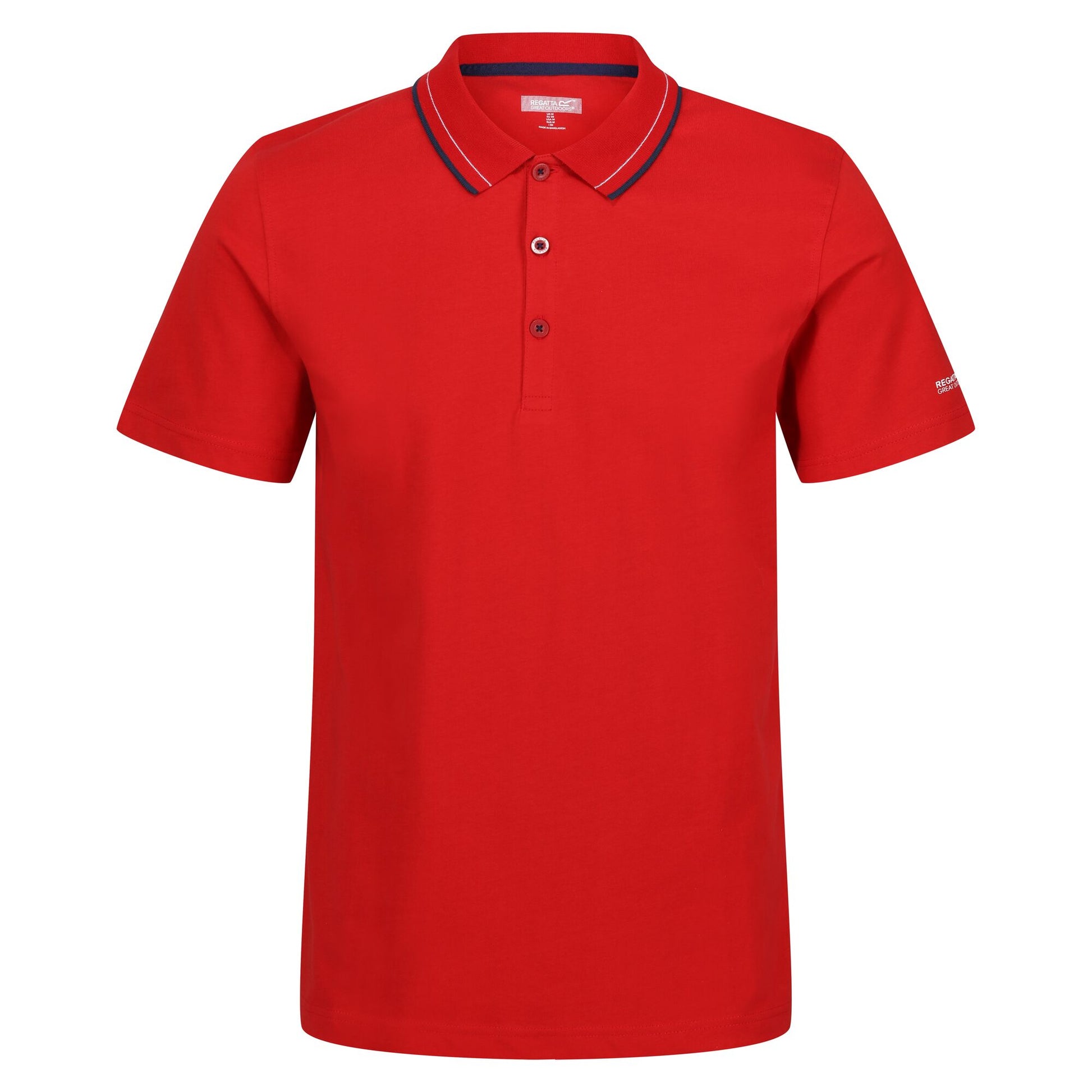 Danger Red - Front - Regatta Mens Forley Polo Shirt