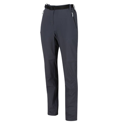 Seal Grey - Front - Regatta Womens-Ladies Xert III Zip-Off Trousers