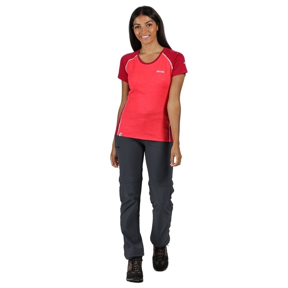 Seal Grey - Pack Shot - Regatta Womens-Ladies Xert III Zip-Off Trousers