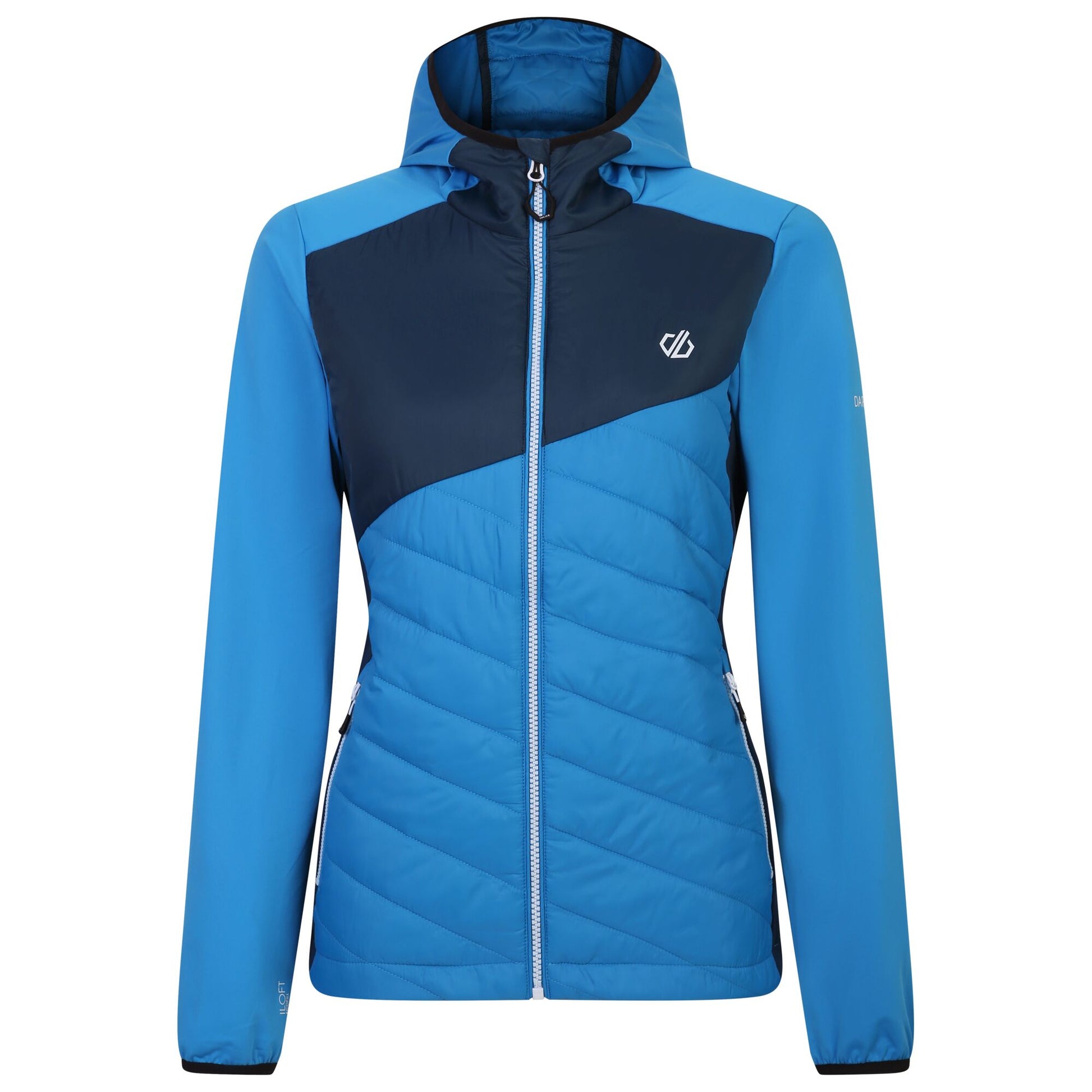 Swedish Blue-Moonlight Denim - Front - Dare 2B Womens-Ladies Ascending Hybrid Jacket