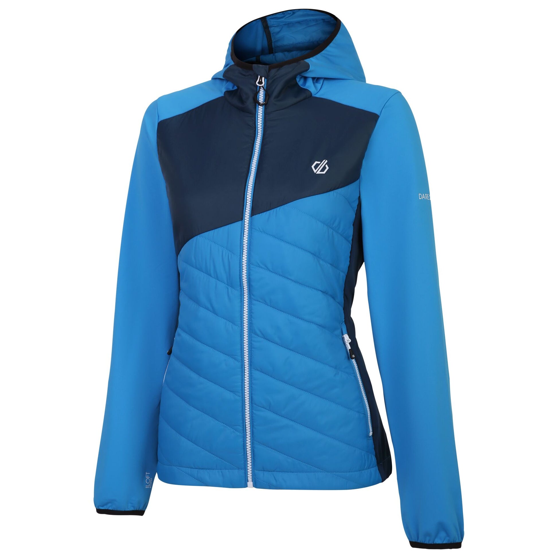 Swedish Blue-Moonlight Denim - Side - Dare 2B Womens-Ladies Ascending Hybrid Jacket