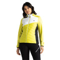 Yellow Plum-White - Lifestyle - Dare 2B Womens-Ladies Ascending Hybrid Jacket