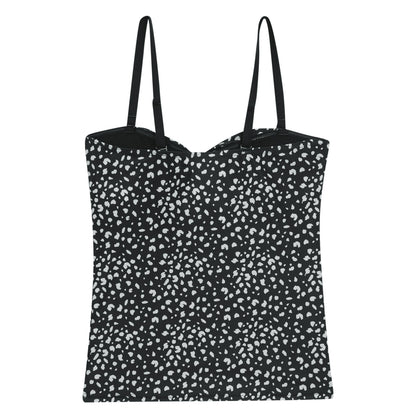 Black-White - Back - Regatta Womens-Ladies Aceana III Polka Dot Tankini Top