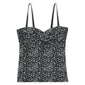 Black-White - Front - Regatta Womens-Ladies Aceana III Polka Dot Tankini Top