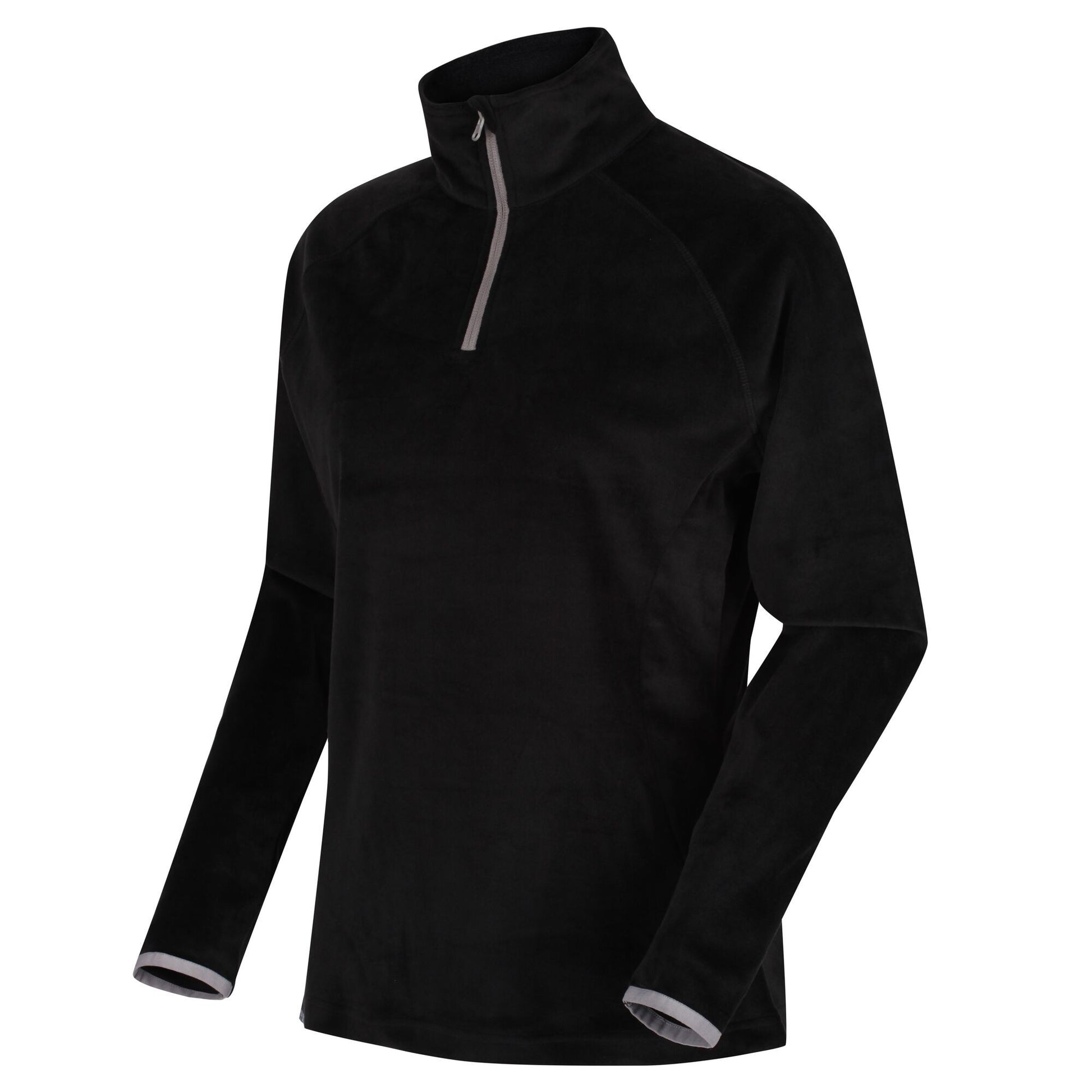 Black - Side - Regatta Womens-Ladies Lavene Half Zip Fleece Top
