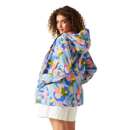 Multicoloured - Pack Shot - Regatta Womens-Ladies Bayletta Abstract Floral Waterproof Jacket