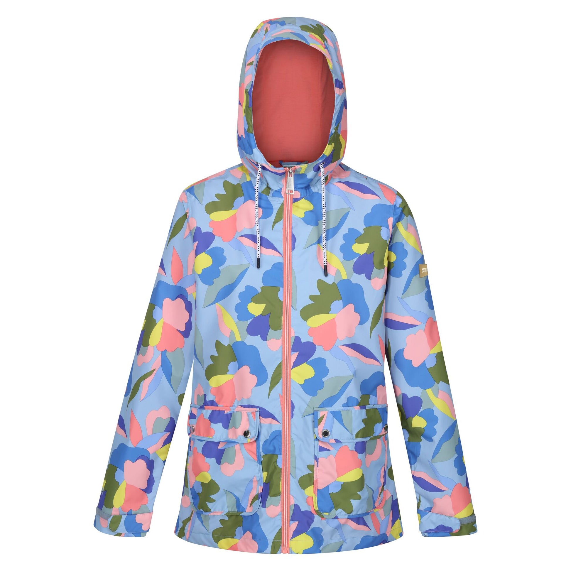 Multicoloured - Front - Regatta Womens-Ladies Bayletta Abstract Floral Waterproof Jacket