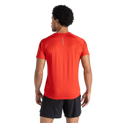 Seville Red - Pack Shot - Dare 2B Mens Tech Mountain T-Shirt