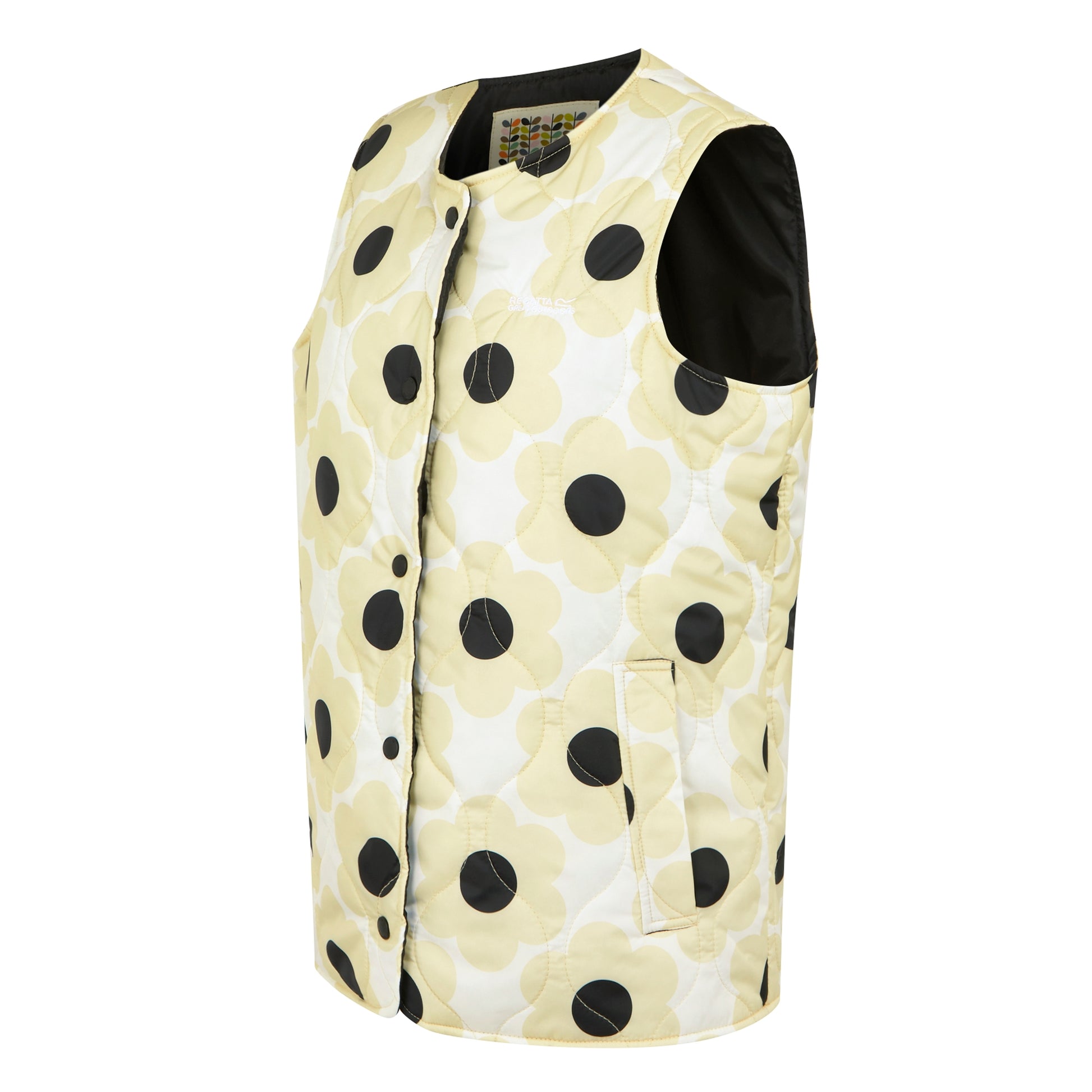 Cream - Side - Regatta Womens-Ladies Daisy Quilted Gilet